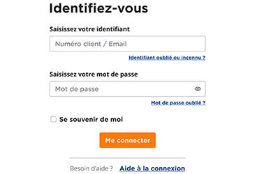 Mire de connexion page Première connexion - G-Connect