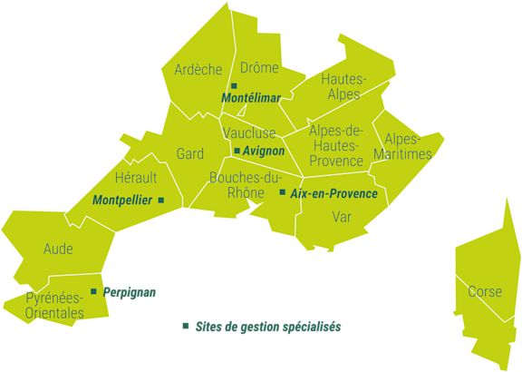 carte région GMED 