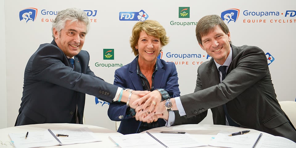 Partenaire titre de l'Équipe cycliste Groupama-FDJ