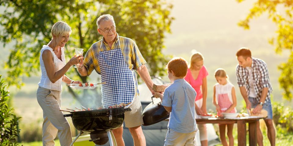 Barbecue en famille.